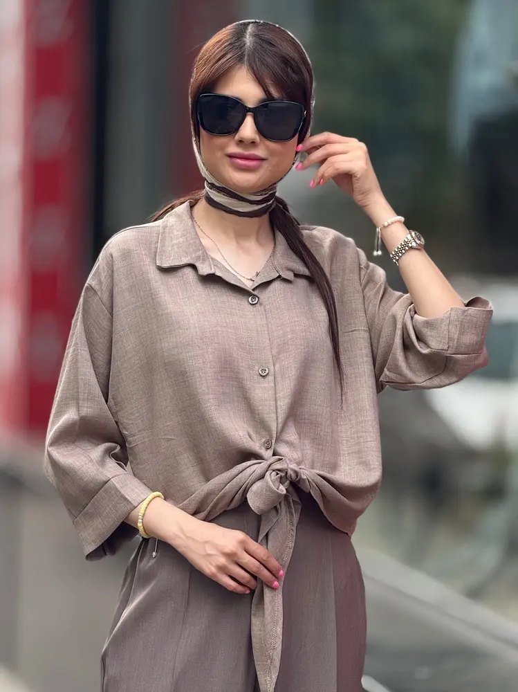 شومیز گره ایی پروانه